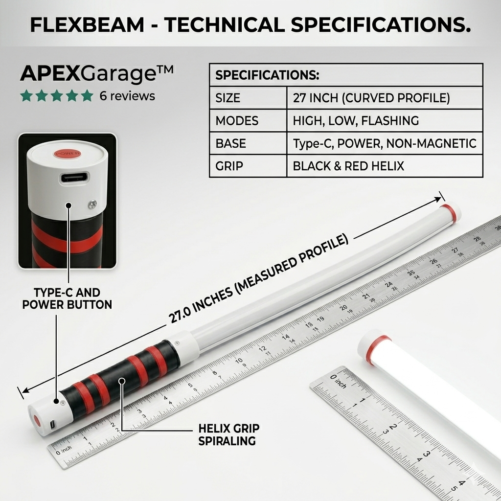 The ApexGarage™ 360° FlexBeam Work Light