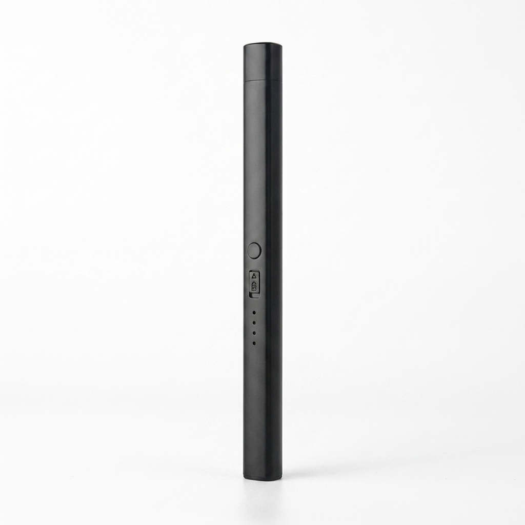 Apex Electric Arc Lighter in black, studio product photo